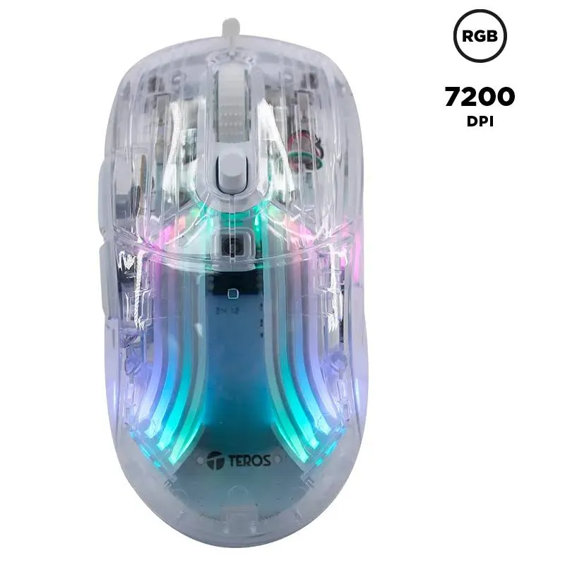 Mouse Gamer Teros TE-1216G RGB 7200 DPI