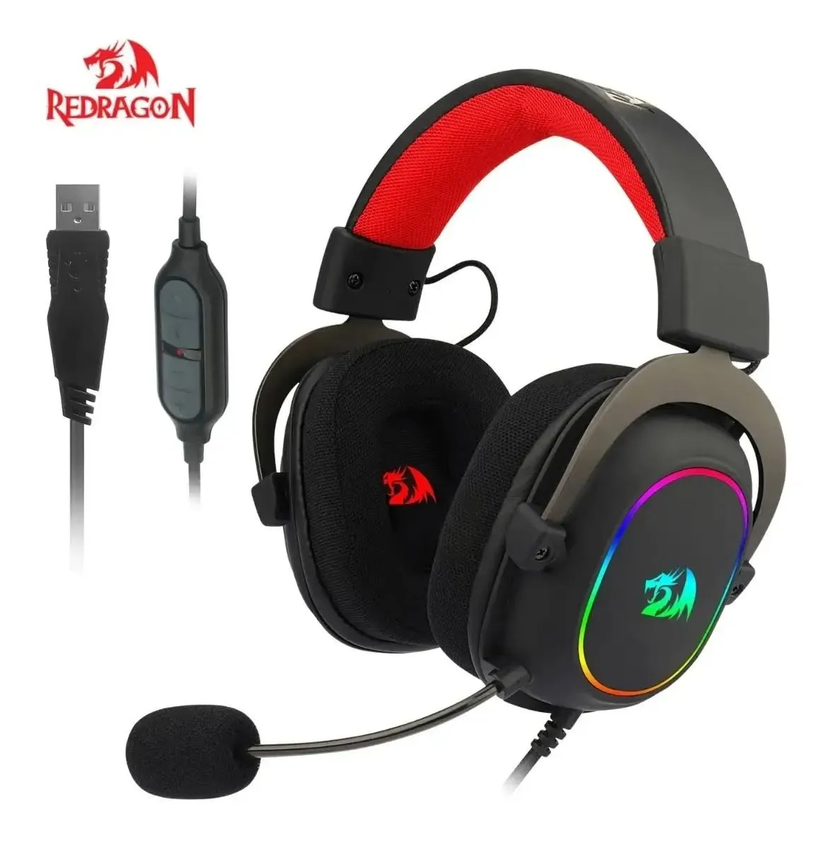 Audífonos Gamer Redragon Zeus X H510 RGB USB 7.1 — foto 2