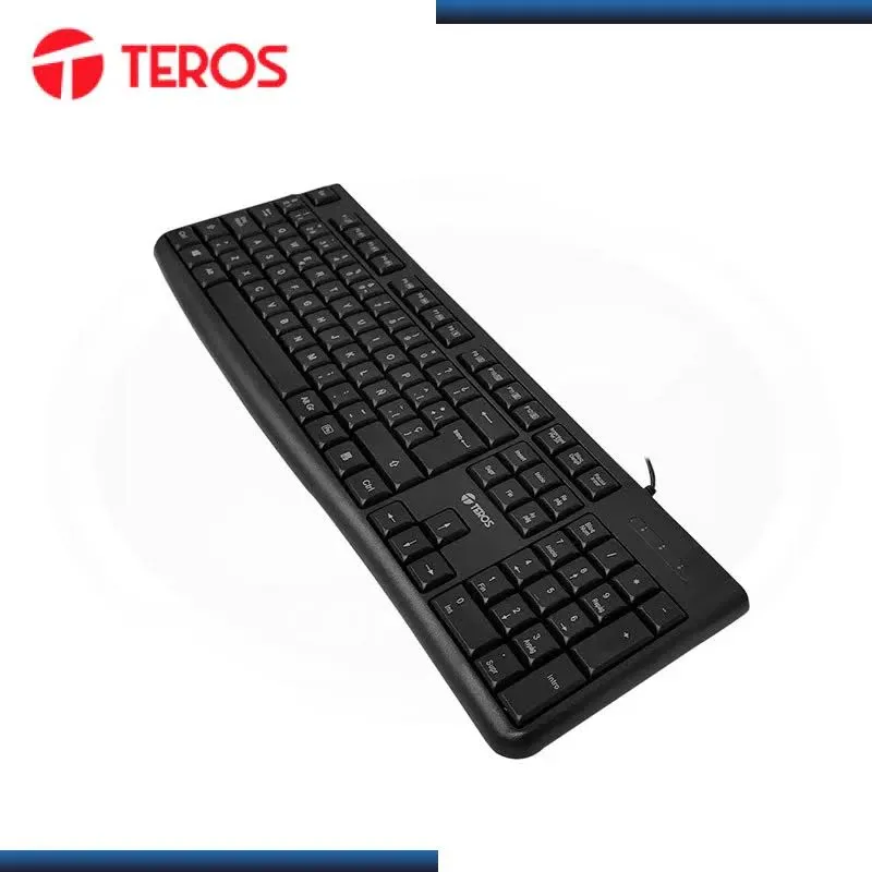 Teclado Teros TE-4067S Multimedia USB Español Negro