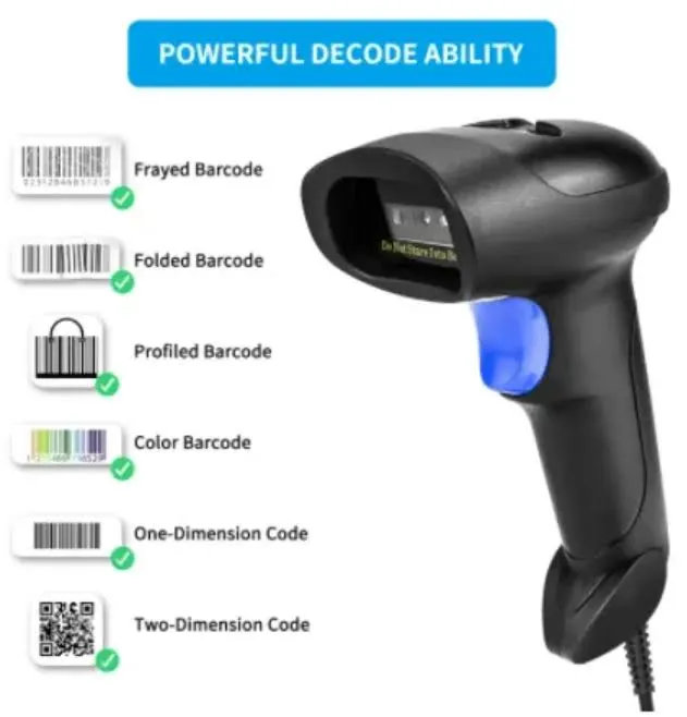 Lector de Código de Barras 2D USB Netum L5S con Soporte — foto 3