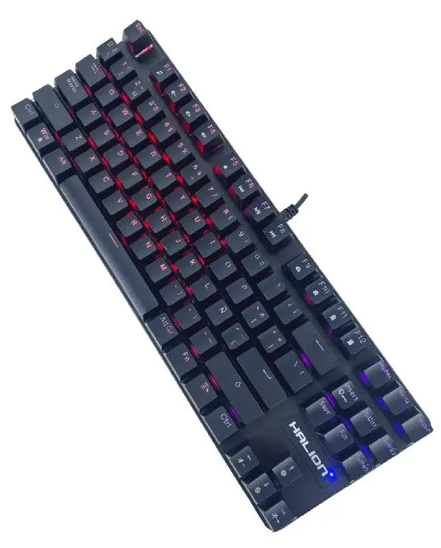 Teclado Halion Clipper HA-KG848 Mecánico Switch Blue RGB — foto 4
