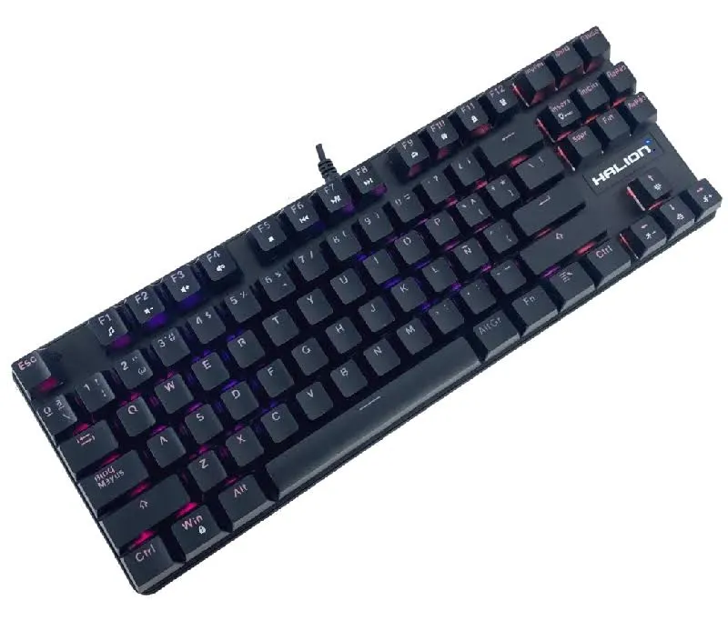 Teclado Halion Clipper HA-KG848 Mecánico Switch Blue RGB — foto 3