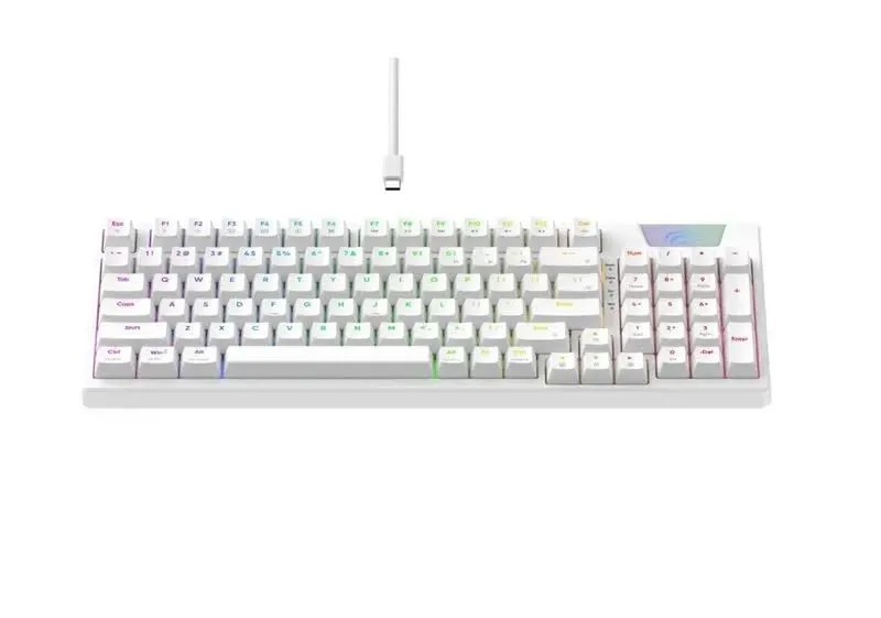Teclado Havit KB885L-SP Mecánico Gasket Switch Red RGB — foto 2