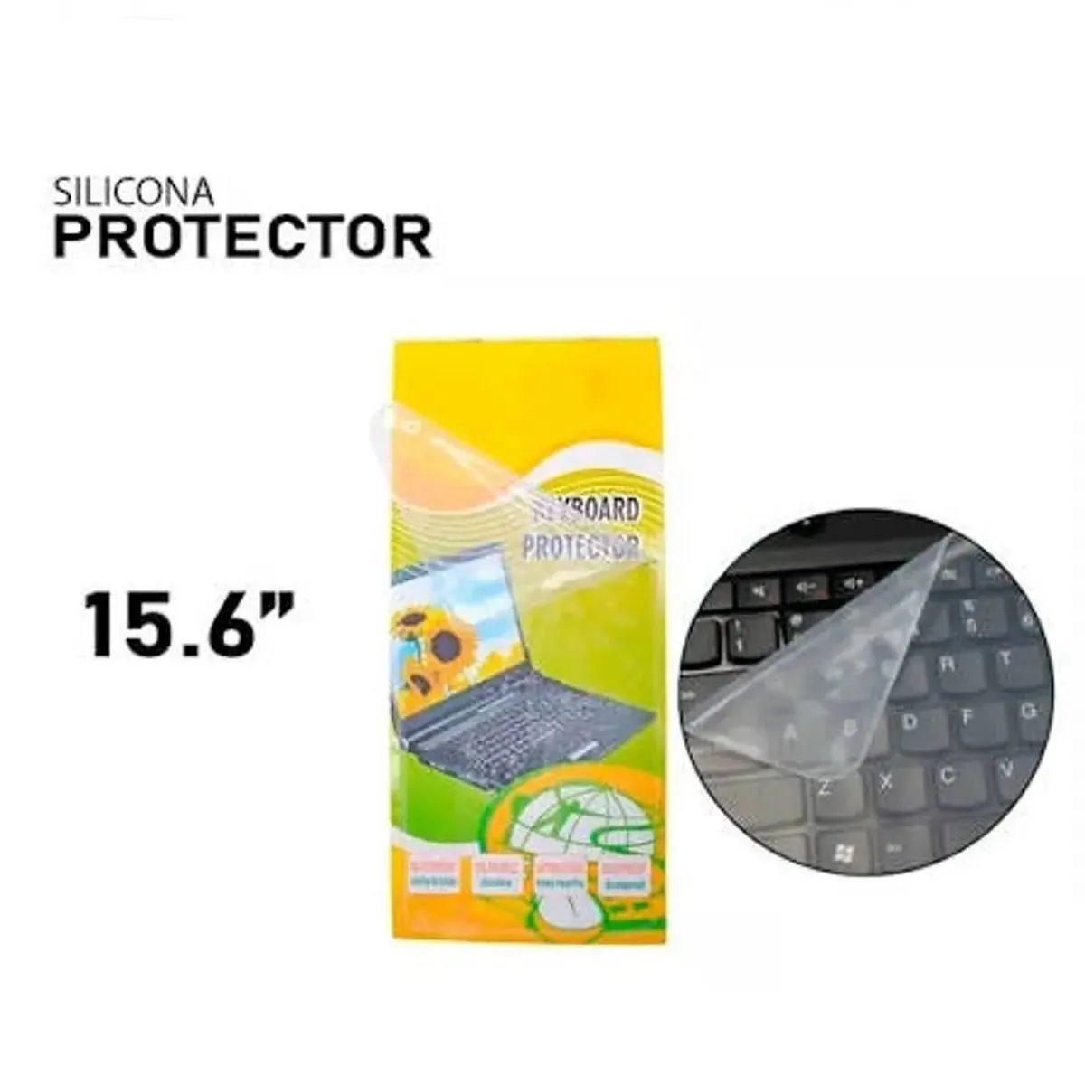 Protector de Teclado Transparente para Laptop 15.6"