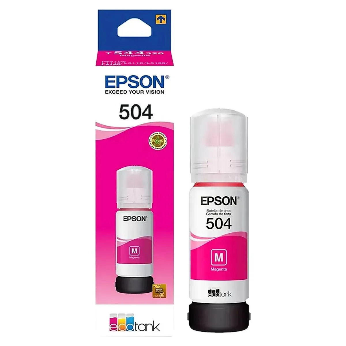Botella de Tinta Epson 504 T504320 Magenta 70ml