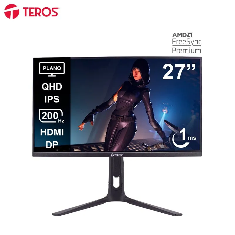 Monitor Gamer Teros TE-2754G 27" QHD IPS 200Hz