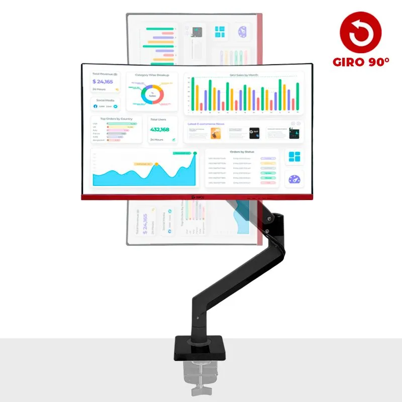 Soporte de Escritorio Teros TE-7113 para Monitor 22" a 35" — foto 2