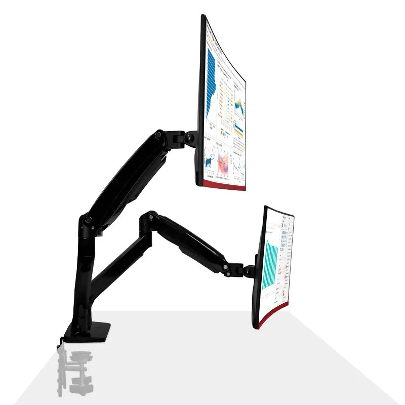 Soporte de Escritorio Teros TE-7114 para 2 Monitores 22" a 32" — foto 2