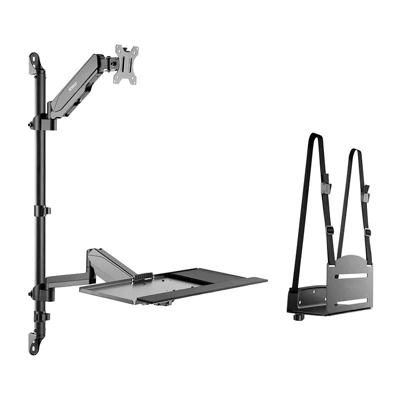 Soporte de Pared Speaka Professional SP-MM-710 Monitor 17" a 32" con Teclado y CPU
