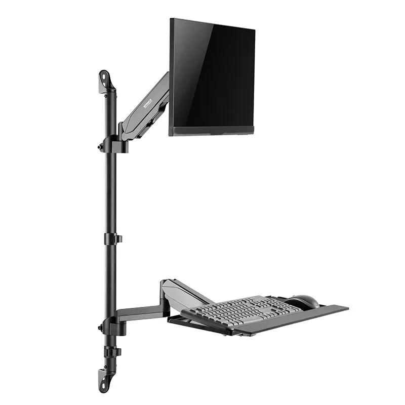 Soporte de Pared Speaka Professional SP-MM-710 Monitor 17" a 32" con Teclado y CPU — foto 9