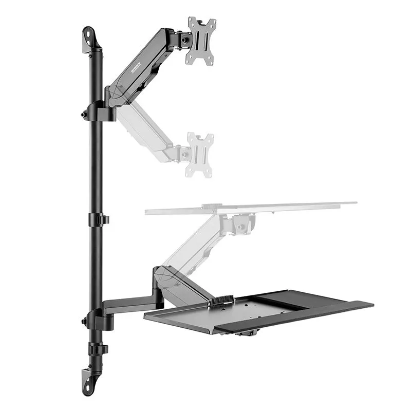 Soporte de Pared Speaka Professional SP-MM-710 Monitor 17" a 32" con Teclado y CPU — foto 3