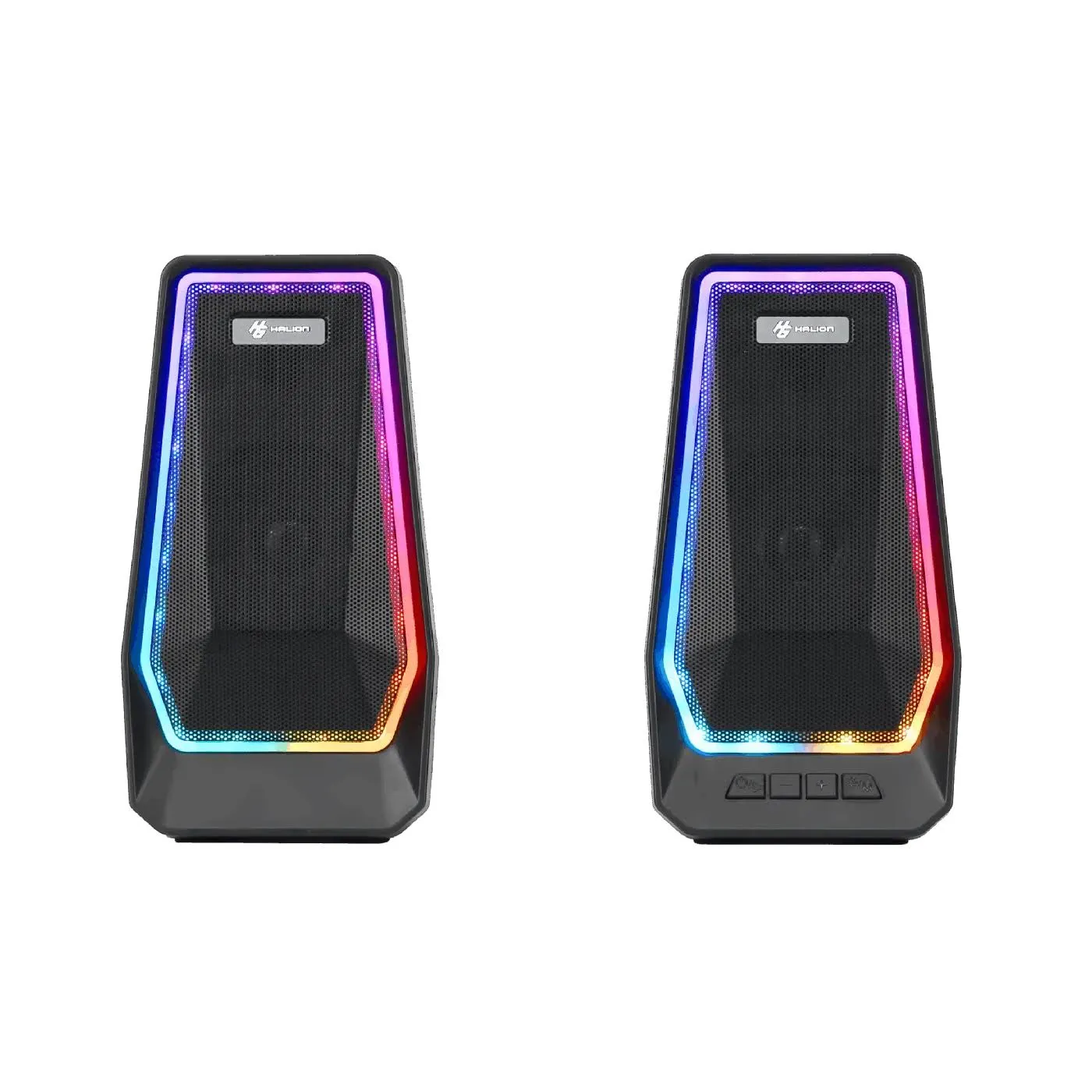 Parlantes Halion HA-S271 2.0 Bluetooth USB 10 W RGB