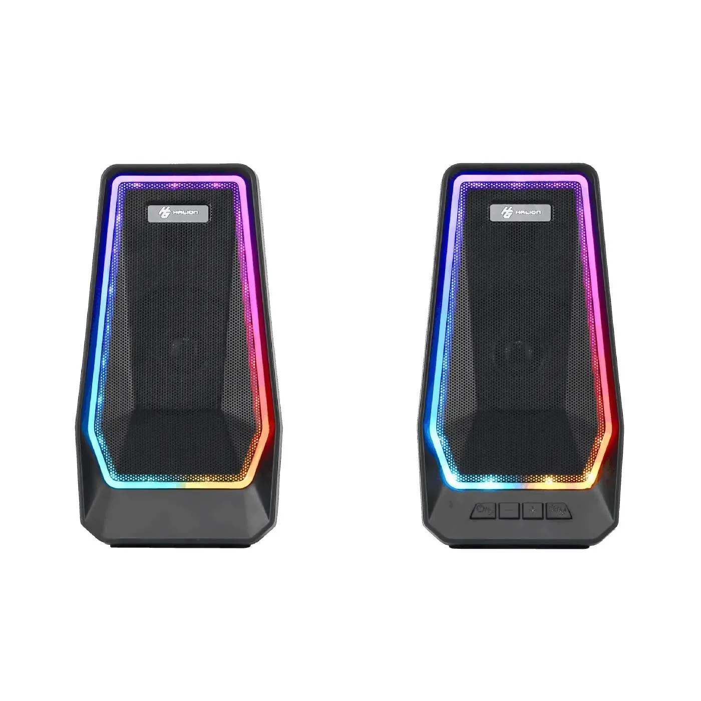 Parlantes Halion HA-S271 2.0 Bluetooth USB 10 W RGB — foto 2