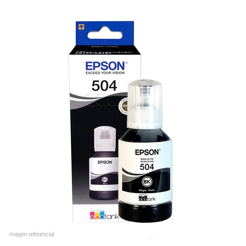 Botella de Tinta Epson 504 T504120 Negro 127ml — foto 2
