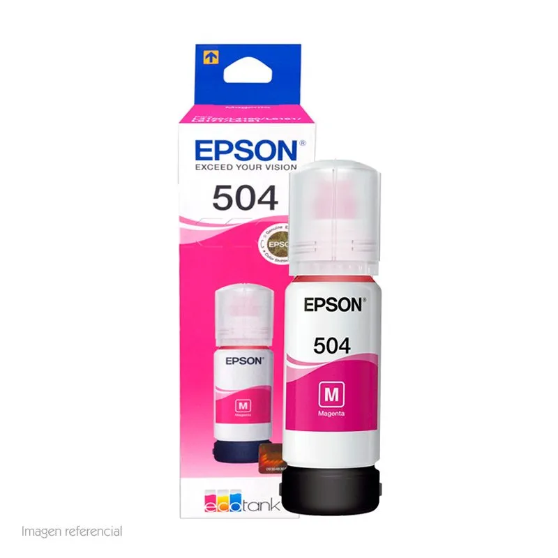 Botella de Tinta Epson 504 T504320 Magenta 70ml — foto 2