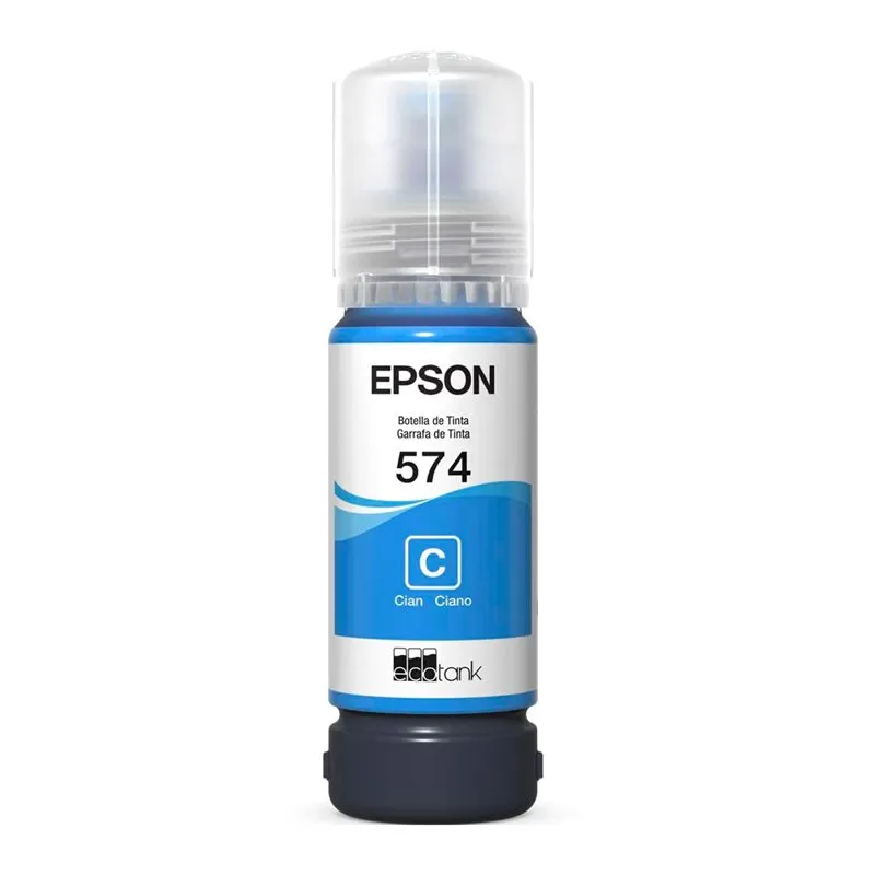 Botella de Tinta Epson 574 T574220 Cian 65ml