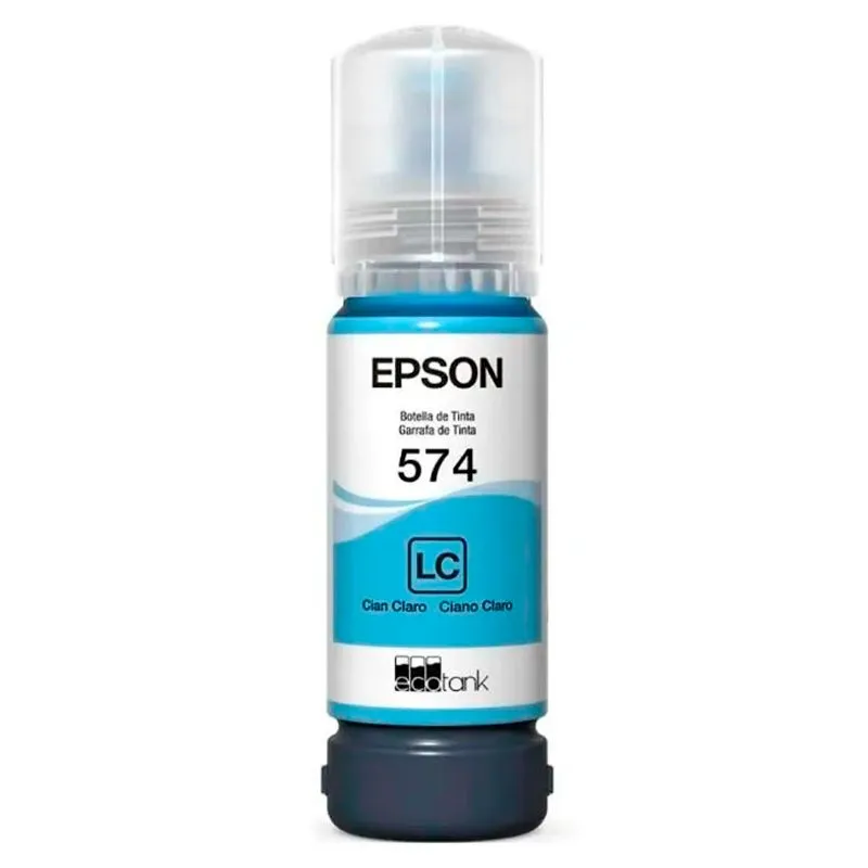 Botella de Tinta Epson 574 T574520 Cian Claro 65ml