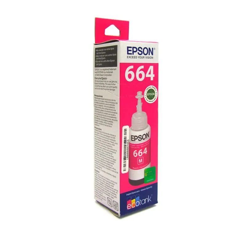 Botella de Tinta Epson 664 T664320 Magenta 70ml