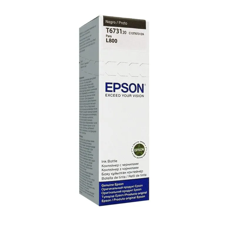Botella de Tinta Epson 673 T673120 Negro 70ml
