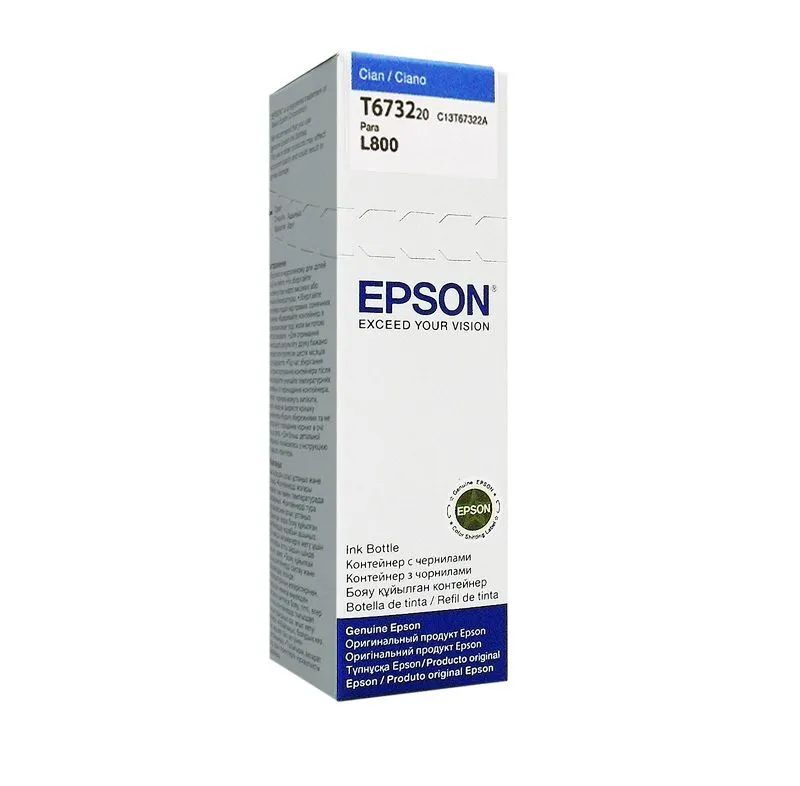 Botella de Tinta Epson 673 T673220 Cian 70ml