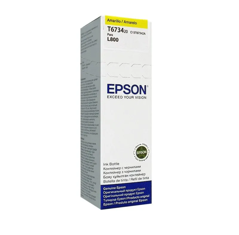 Botella de Tinta Epson 673 T673420 Amarillo 70ml