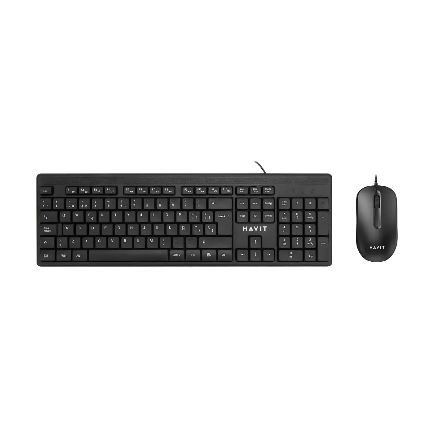 Combo Teclado y Mouse Havit KB2001CM-SP USB