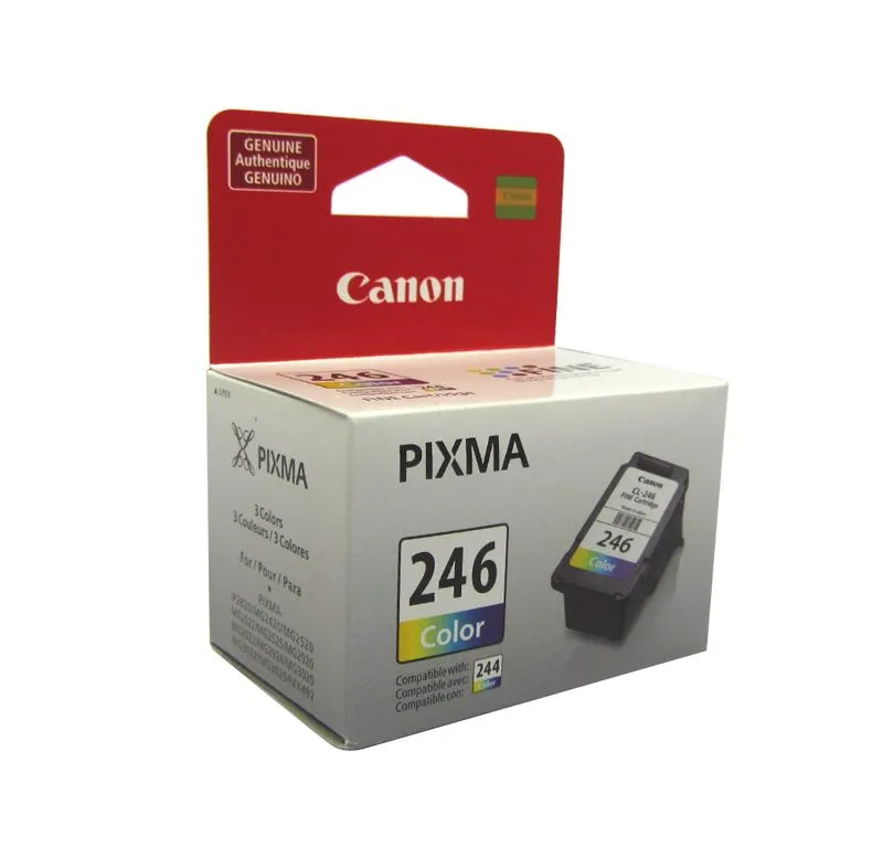 Cartucho de Tinta Canon CL-246 Tricolor rendimiento 180 páginas