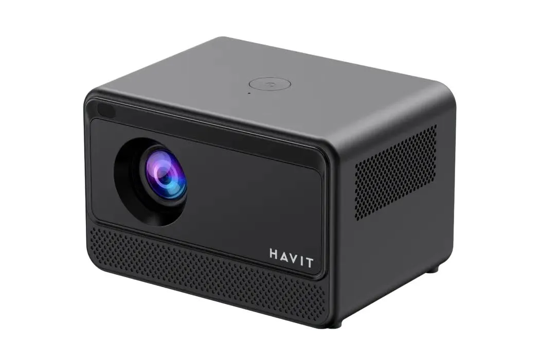 Proyector Havit PJ211 Pro LED 180 Lúmenes ANSI 720p Android TV 9 Wi-Fi