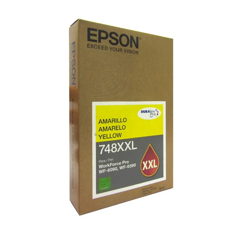 Cartucho de Tinta Epson 748XXL T748XXL420 Amarillo Extra Alta Capacidad