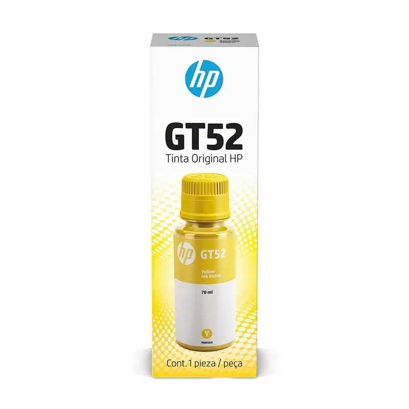 Botella de Tinta HP GT52 M0H56AL Amarillo 70ml
