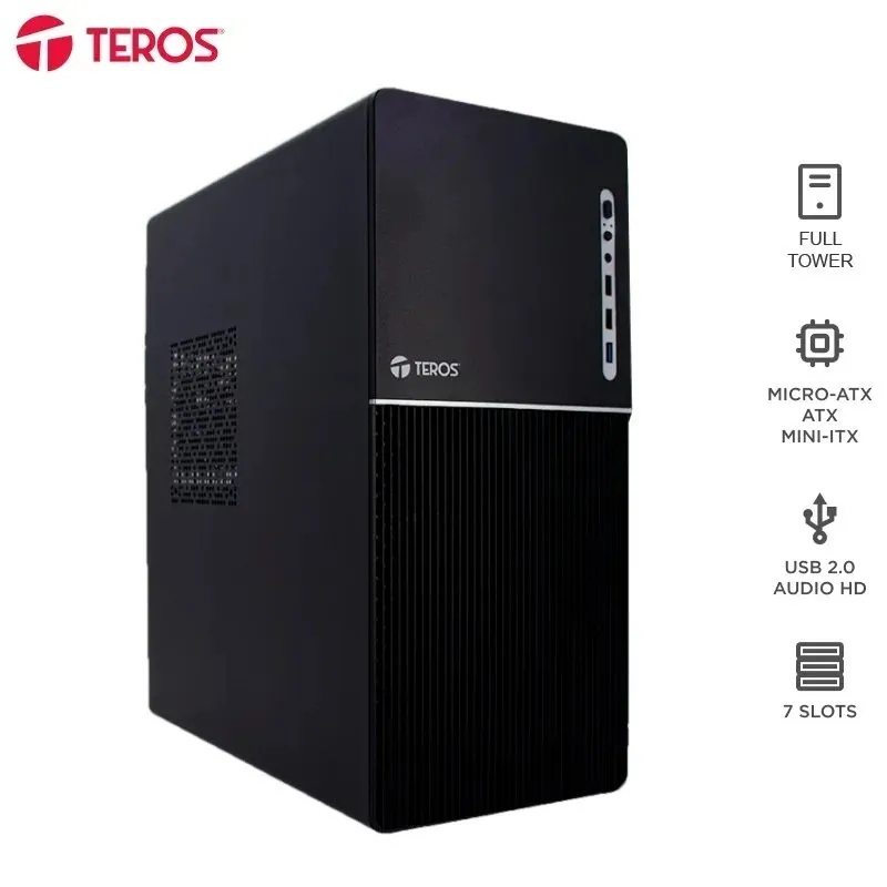 Case TEROS TE-1037S E-ATX/ATX con Fuente 250W — foto 2
