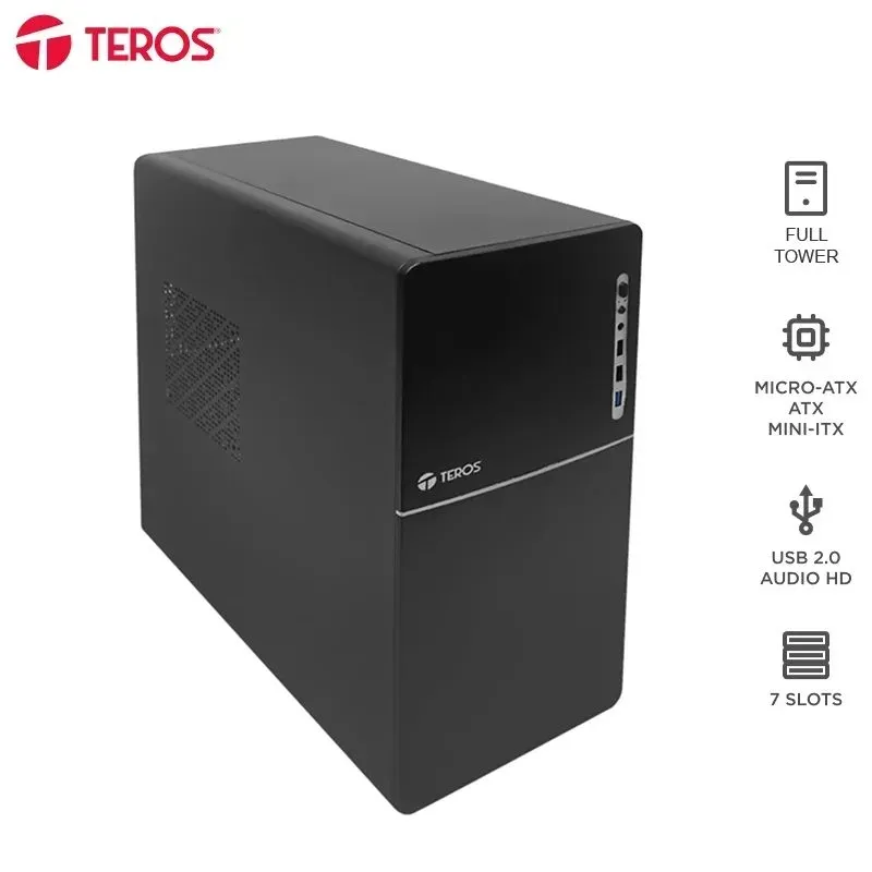 Case TEROS TE-1038S E-ATX/ATX con Fuente 250W