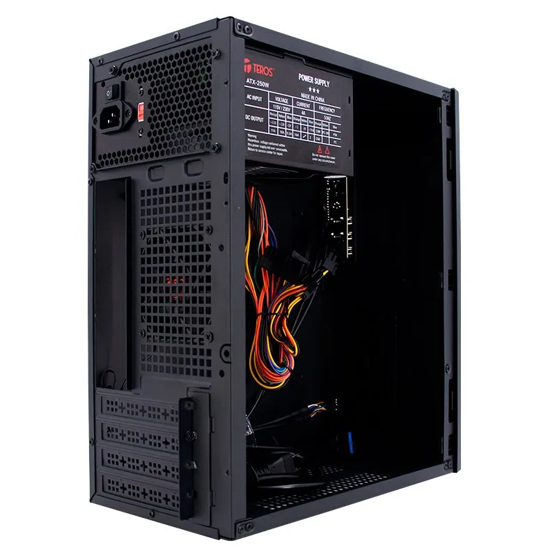 Case TEROS TE-1035S Mini Tower Micro-ATX con Fuente 250W — foto 4