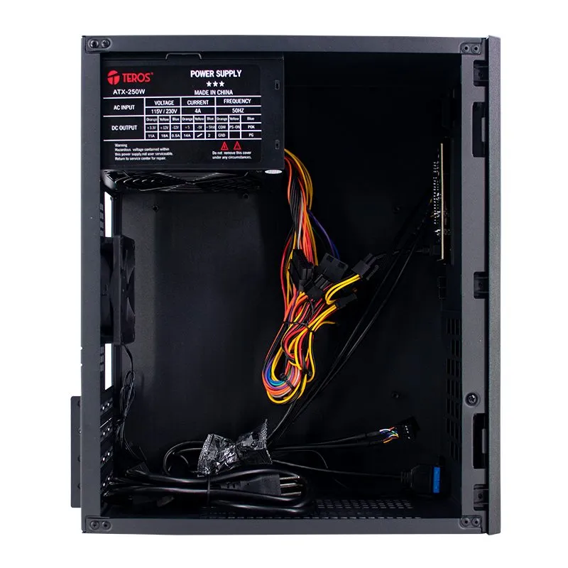 Case TEROS TE-1035S Mini Tower Micro-ATX con Fuente 250W — foto 5