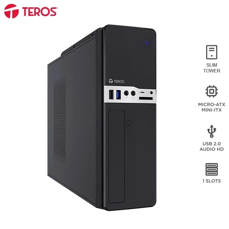 Case TEROS TE-1032S Slim Micro-ATX con Fuente SFX 250W
