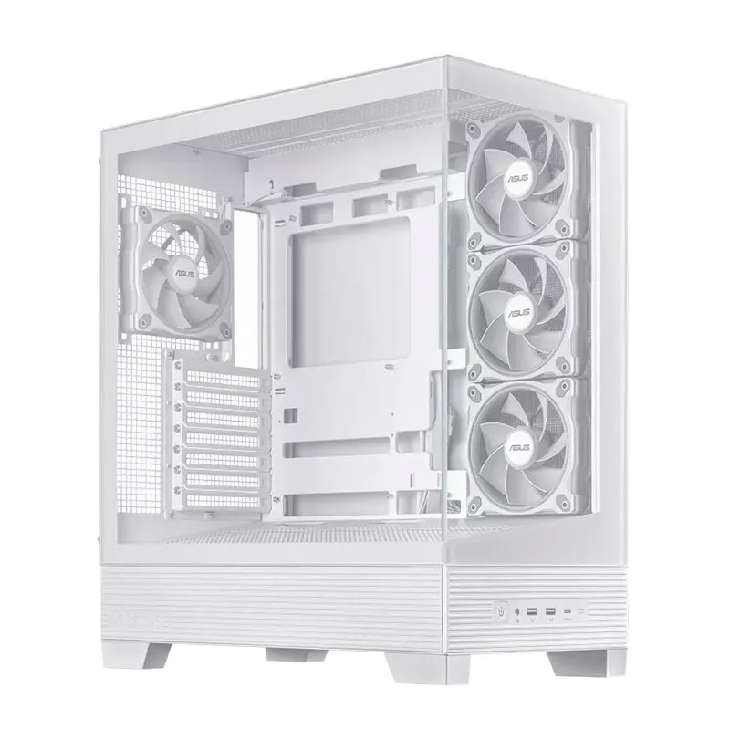 Case ASUS A31 PLUS Blanco ATX Vidrio Templado 4 Ventiladores ARGB — foto 2