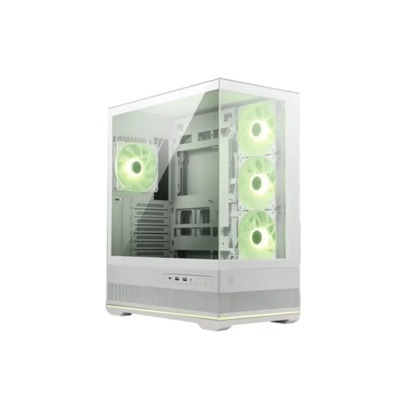 Case MSI MAG PANO 110R PZ Blanco ATX Vidrio Templado 4 Ventiladores ARGB