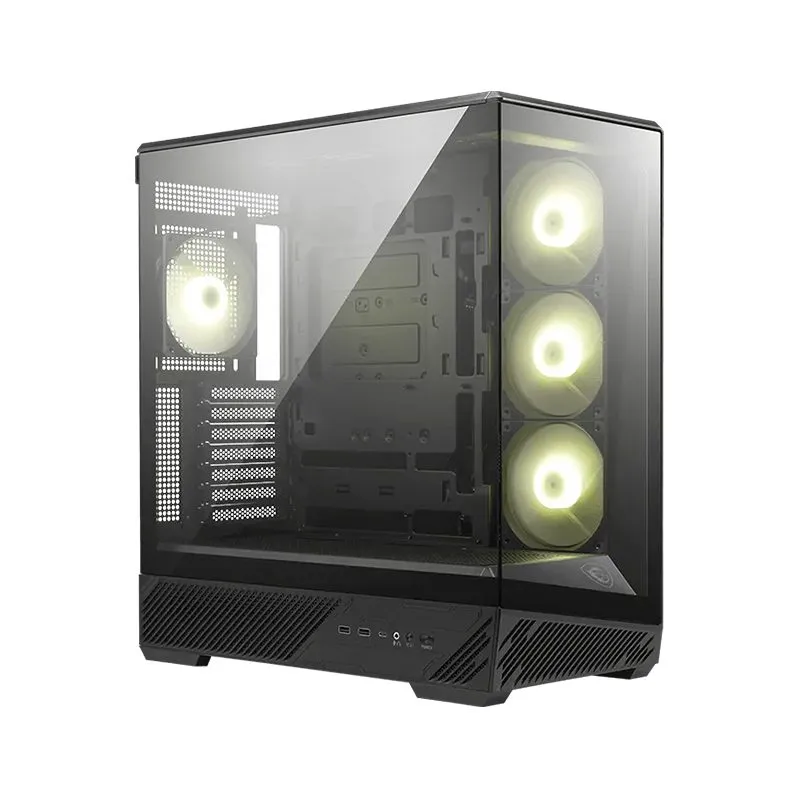 Case MSI MAG PANO 130R PZ Negro ATX Vidrio Templado 4 Ventiladores ARGB