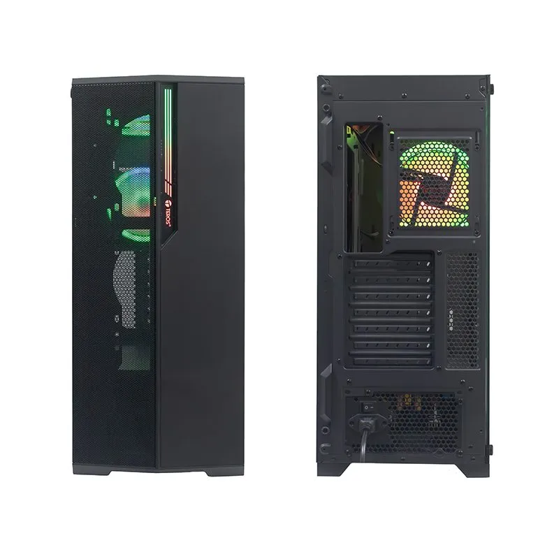 Case TEROS TE-1175N E-ATX Vidrio Templado 4 Ventiladores ARGB — foto 2