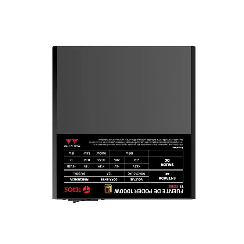 Fuente de Poder TEROS TE-1328G 1000W 80 Plus Gold Modular — foto 6