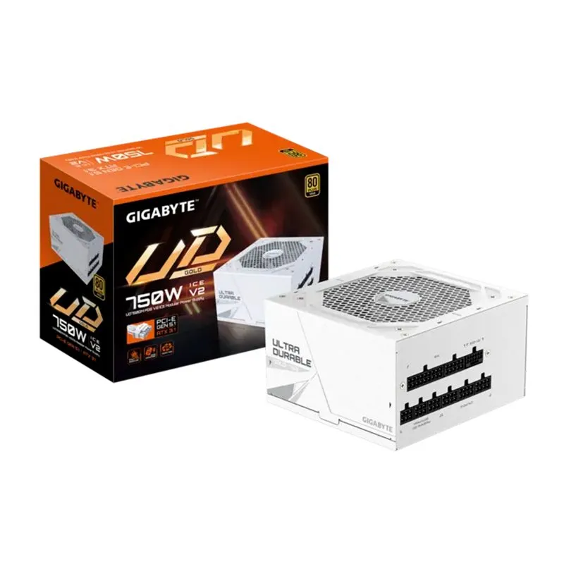 Fuente de Poder Gigabyte UD750GM PG5 V2 ICE 750W 80 Plus Gold Modular