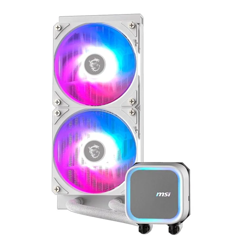 Cooler para CPU MSI MAG CORELIQUID A13 240 White Refrigeración Líquida 240mm ARGB — foto 2