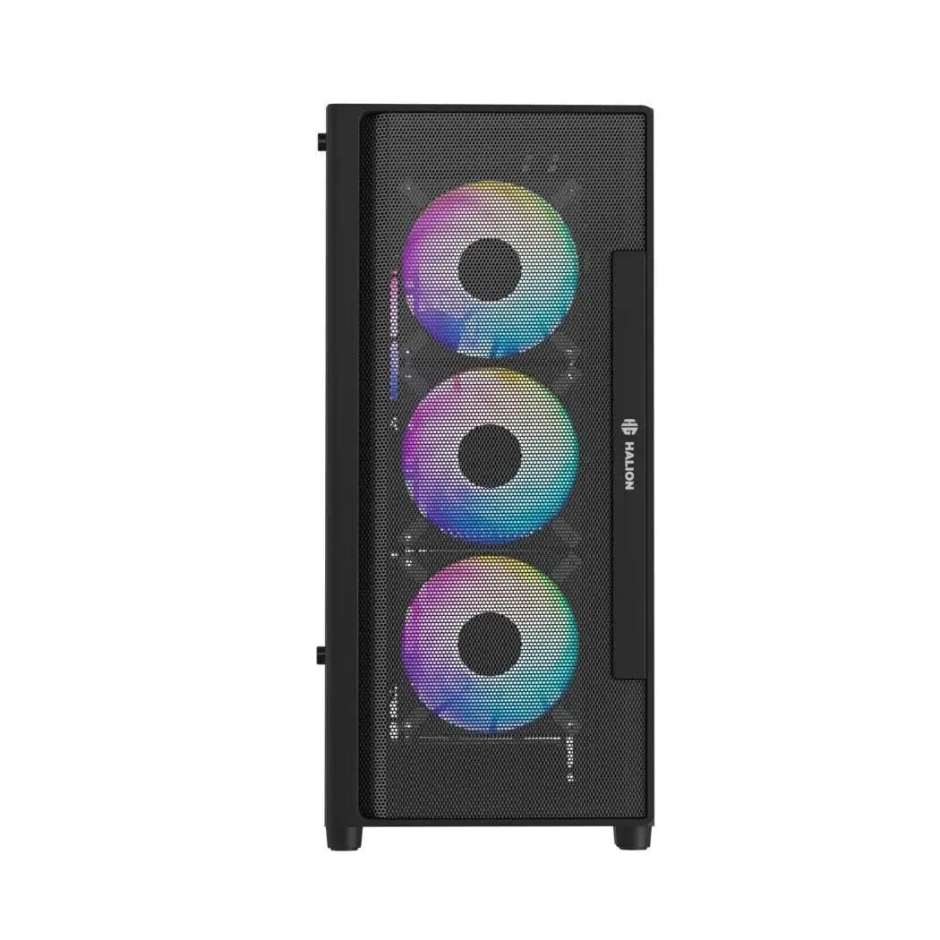 Case Halion Triton C02 E-ATX Vidrio Templado 4 Ventiladores ARGB — foto 2