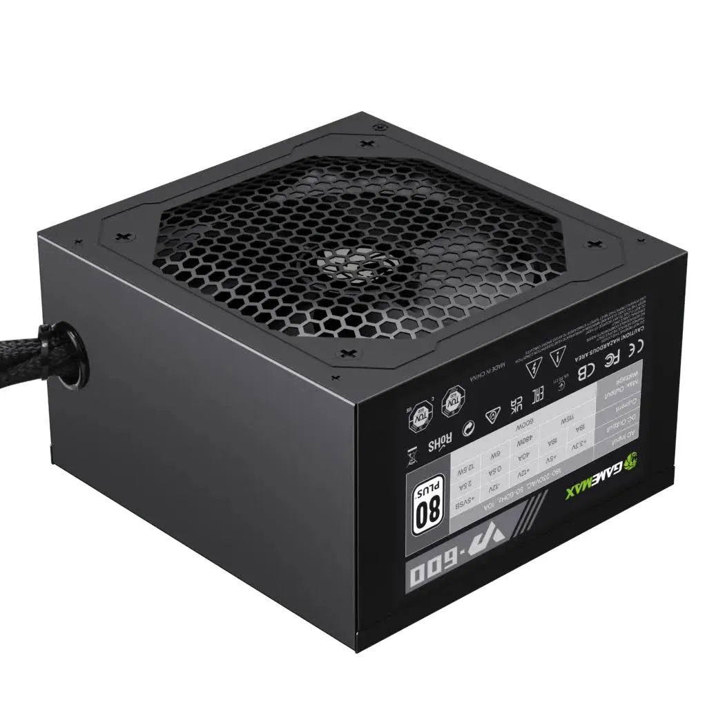 Fuente de Poder Gamemax VP-600 600W 80 Plus White — foto 2
