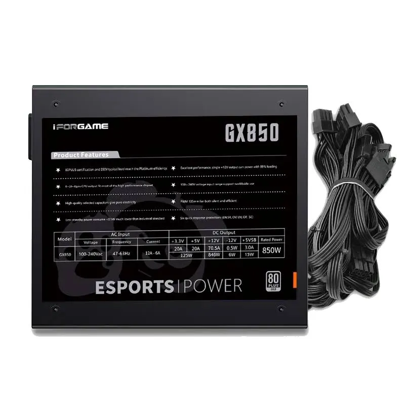 Fuente de Poder Iforgame GX850 850W 80 Plus Gold — foto 3