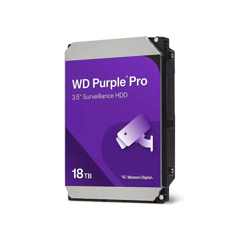 Disco Duro Western Digital WD Purple Pro 18TB 3.5" SATA 7200 RPM para Videovigilancia