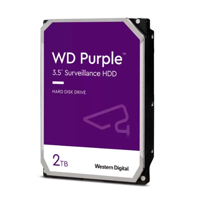 Disco Duro Western Digital WD Purple 2TB 3.5" SATA 5400 RPM para Videovigilancia