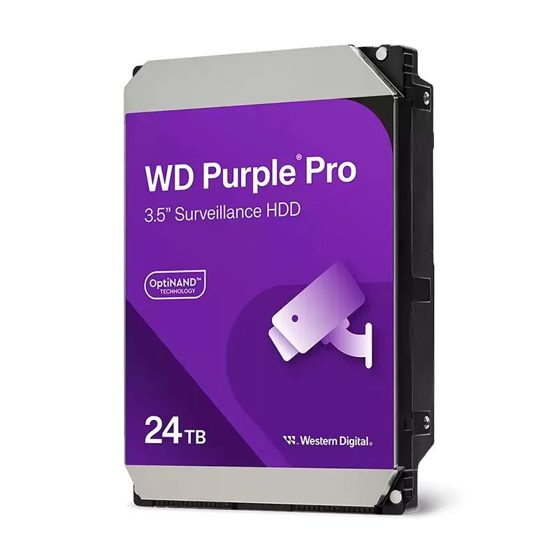 Disco Duro Western Digital WD Purple Pro 24TB 3.5" SATA 7200 RPM para Videovigilancia