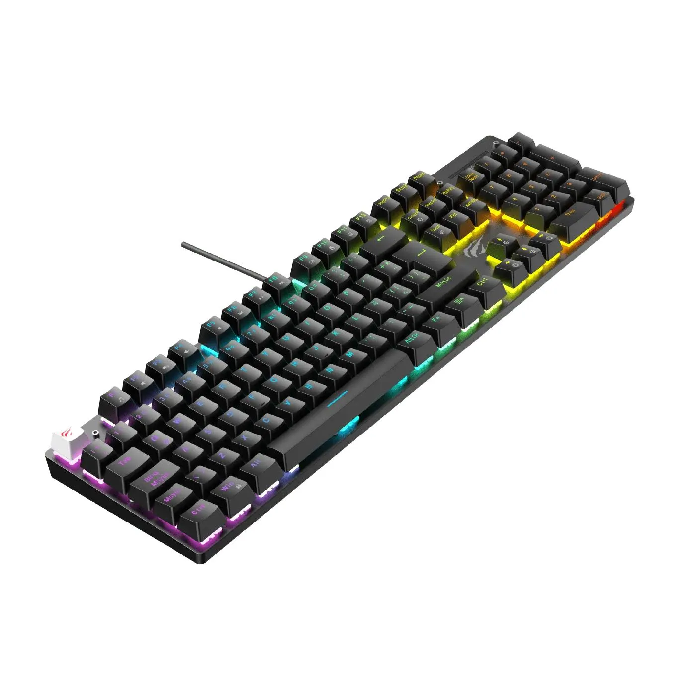 Teclado Havit KB432L Mecánico Switch Blue RGB — foto 2