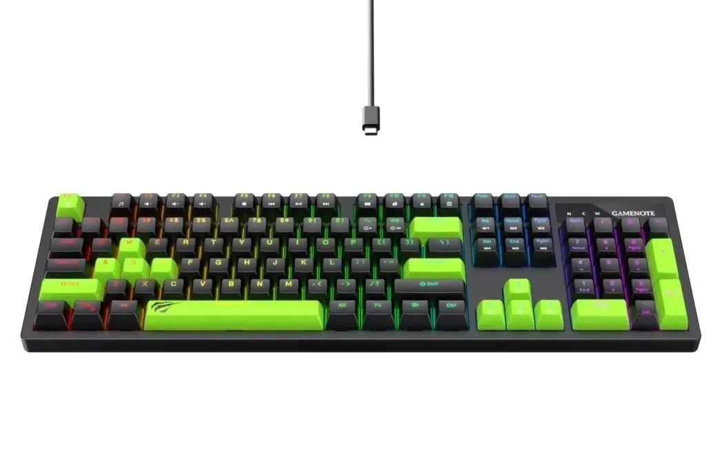 Teclado Havit KB893L Mecánico Switch Blue RGB — foto 2